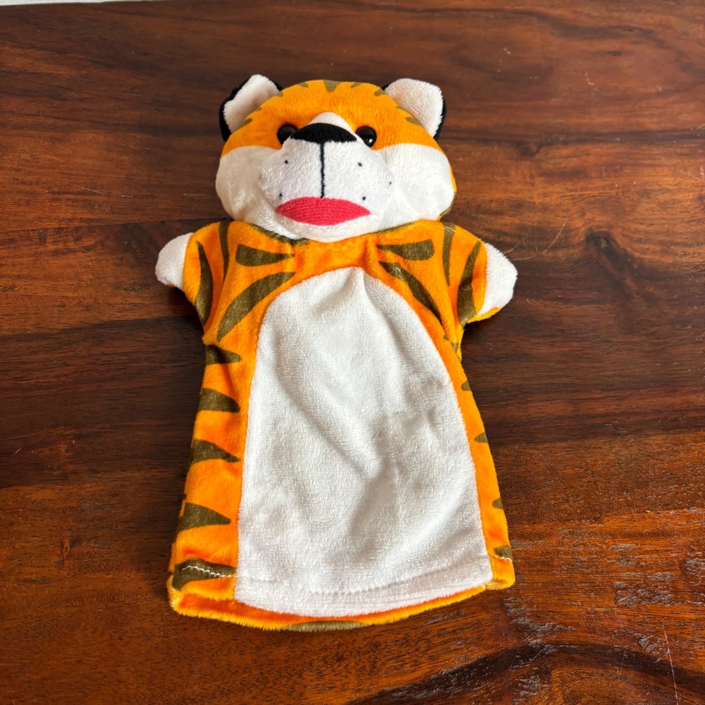 Melissa &‎ Doug Safari Buddies Tiger Hand Puppet Plush Orange Striped 9118 Mens